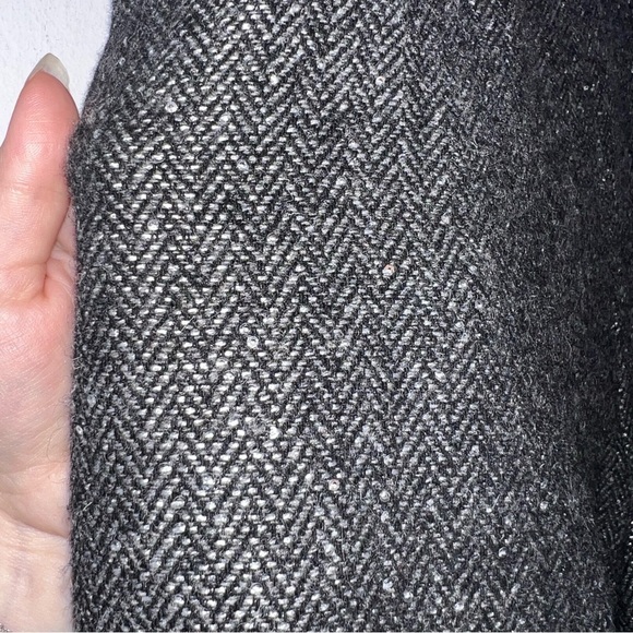 J. Crew Silver Gray Sequin Martie Sparkle Herringbone Crop Pants - Picture 8 of 8